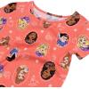 imageDisney Girls 4Piece Snugfit Cotton Pajama Set Soft ampamp Cute for KidsPrincess Selfie