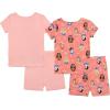 imageDisney Girls 4Piece Snugfit Cotton Pajama Set Soft ampamp Cute for KidsPrincess Selfie