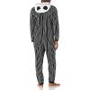 imageDisney Mens Hooded Union SuitJack Skellington Suit