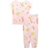 imageDisney girls 2piece Snugfit Cotton Holiday Pajama Set Soft ampamp Cute for KidsFun Together