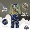 imageJurassic World Boys 2Piece Loosefit Pajama Set Soft ampamp Cute for KidsDont Wake