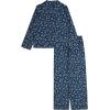 imageLucky Brand Girls 2Piece Loosefit Pajama Set Soft ampamp Cute for KidsFloral Lucky Blue