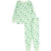 imageLucky Brand Girls 2Piece Loosefit Pajama Set Soft ampamp Cute for KidsFloral Lucky Green