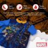 imageMarvel Boys 2Piece Loosefit Set Superhero Pajamas Soft ampamp Cute for KidsCosmic Heroes