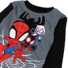imageMarvel boys 2piece Snugfit Cotton Holiday Pajama Set Soft ampamp Cute for KidsSpidey and Buds