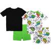 imageNickelodeon Boys 4Piece Snugfit Cotton Pajama Set Soft ampamp Cute for KidsTurtle Power