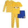 imageDespicable Me Boys 4Piece Snugfit Cotton Pajama Set Soft ampamp Cute for KidsBright Eyes