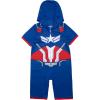 imageMarvel Boys Hooded Blanket Sleeper Comfortable Pajamas Soft ampamp Cute for KidsSam Wilson