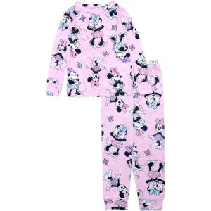 imageDisney Girls 2Piece Snugfit Viscose Pajama Set Soft ampamp Cute for KidsPretty Mouse