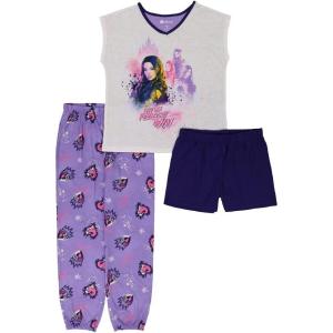 imageDisney Girls 3Piece Loosefit Pajama Set Soft ampamp Cute for KidsFierce Win
