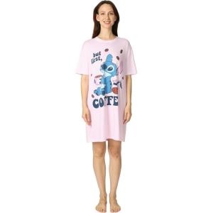 imageDisney Womens Nightgown Pajamas for Adults Soft ampamp Comfortable Nightwear ampamp Lounge DressStitch Coffee First