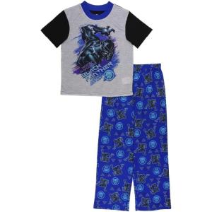 imageMarvel Boys 2Piece Loosefit Set Superhero Pajamas Soft ampamp Cute for KidsPanther King