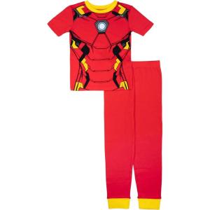 imageMarvel boys 2piece Snugfit Cotton Holiday Pajama Set Soft ampamp Cute for KidsI Am Ironman