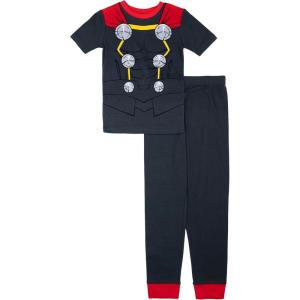 imageMarvel boys 2piece Snugfit Cotton Holiday Pajama Set Soft ampamp Cute for KidsI Am Thor