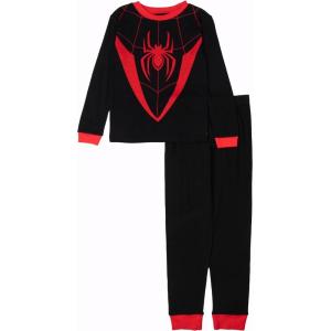 imageMarvel boys 2piece Snugfit Cotton Holiday Pajama Set Soft ampamp Cute for KidsMiles Uniform