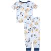 imageBluey Boys 2Piece Snugfit Viscose Pajama Set Soft ampamp Cute for KidsRain Bluey