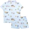 imageBluey Girls 2Piece Loosefit Button Down Pajama Set Soft ampamp Cute for KidsBluey Pool Day