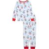 imageBluey unisexchild 2Piece Snugfit Cotton Holiday Pajama Set Soft ampamp Cute for KidsBluey Ho Ho Ho