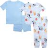 imageBluey unisexchild 4Piece Snugfit Cotton Pajama Set Soft ampamp Cute for KidsBalloon Play