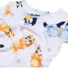 imageBluey unisexchild 4Piece Snugfit Cotton Pajama Set Soft ampamp Cute for KidsHappy Bluey Bingo