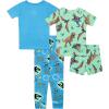 imageJurassic World Boys 4Piece Snugfit Cotton Pajama Set Soft ampamp Cute for KidsThe Hunt