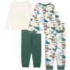 imageJurassic World Boys 4Piece Snugfit Cotton Pajama Set Soft ampamp Cute for KidsWild and Free