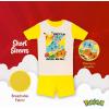 imagePokmon Boys 6Piece Snugfit Cotton Pajama Set Soft ampamp Cute for KidsDark GreenYellowMulticolor