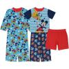 imageDisney Boys Mickey Mouse  Pixar 5Piece Loosefit Pajama Set Soft ampamp Cute for KidsMickey and Pluto