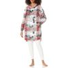 imageDisney womens Blanket Fleece HoodiePlaid Mickey