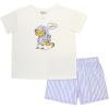 imageGarfield Big Girls 2Piece Loosefit Recycled Polyester Pajama Set Soft ampamp Cute for KidsGrumpy Garfield Shorts