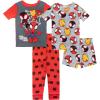 imageMarvel Boys 4Piece Snugfit Cotton Pajama Set Soft ampamp Cute for KidsGo Webs Go