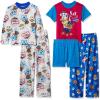 imageNickelodeon Boys Paw Patrol 5Piece Loosefit Pajama Set Soft ampamp Cute for KidsAll Day