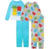 imagePokmon Boys 4Piece Snugfit Cotton Pajama Set Soft ampamp Cute for KidsPokemon Bright Silos