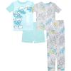 imageThe Smurfs Boys 4Piece Snugfit Cotton Pajama Set Soft ampamp Cute for KidsSmurfs Jump