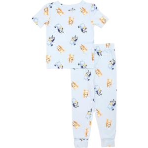 imageBluey Boys 2Piece Snugfit Viscose Pajama Set Soft ampamp Cute for KidsHoppy Bluey