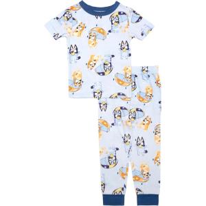 imageBluey Boys 2Piece Snugfit Viscose Pajama Set Soft ampamp Cute for KidsRain Bluey
