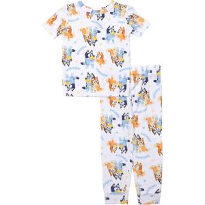 imageBluey Boys 2Piece Snugfit Viscose Pajama Set Soft ampamp Cute for KidsRoad Trip