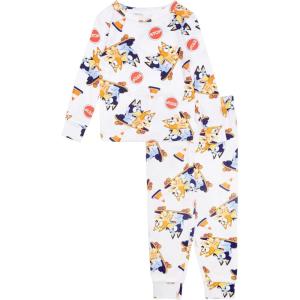 imageBluey Boys 2Piece Snugfit Viscose Pajama Set Soft ampamp Cute for KidsSkateboard Pals
