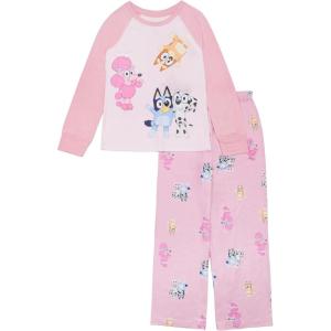 imageBluey Girls 2Piece Loosefit Pajama Set Soft ampamp ComfortableBluey Friends