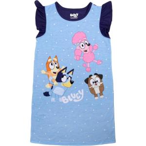 imageBluey Girls Nightgown Soft ampamp Cute Pajamas for KidsBluey Besties