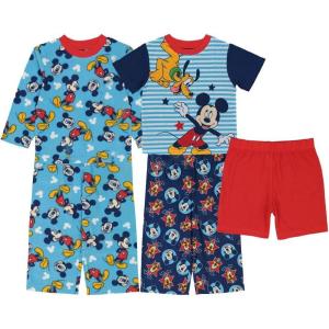 imageDisney Boys Mickey Mouse  Pixar 5Piece Loosefit Pajama Set Soft ampamp Cute for KidsMickey and Pluto