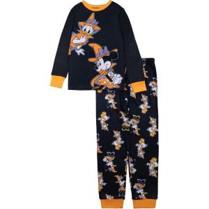 imageDisney Girls 2Piece Loosefit Holiday Pajama Set Soft ampamp Cute for KidsSweet Treat