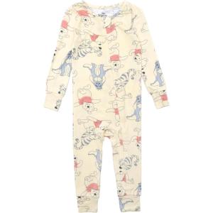 imageDisney Unisex Baby Footless One Piece Pajamas Snugfit Pajamas Soft ampamp Cute for KidsPooh and Friends