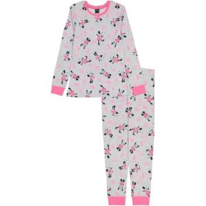 imageDisney Women Minnie Mouse 2Piece SnugFit Cotton Pajamas Set FAMMOM AND ME M