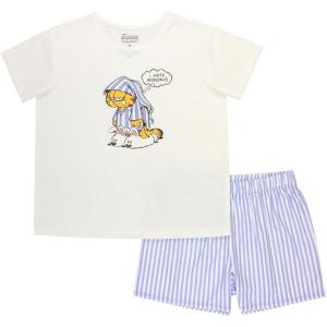 imageGarfield Big Girls 2Piece Loosefit Recycled Polyester Pajama Set Soft ampamp Cute for KidsGrumpy Garfield Shorts