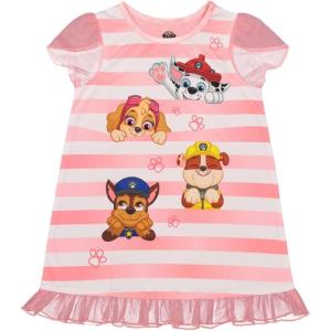 imageNickelodeon Girls Nightgown Soft ampamp Cute Pajamas for KidsPeeking Pups 2
