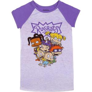 imageNickelodeon Girls Nightgown Soft ampamp Cute Pajamas for KidsRugrats Here Comes Trouble