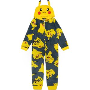 imagePokmon Boys Hooded Blanket Sleeper Comfortable Pajamas Soft ampamp Cute for KidsPikachu Sleeper