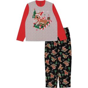 imageRudolph the RedNosed Reindeer Womens 2Piece Set Matching Family Holiday Pajamas Soft ampamp ComfortableFamsnow What Fun