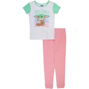 imageSTAR WARS 2Piece Snugfit Cotton Pajama Set Soft ampamp Cute for KidsMighty Grogu